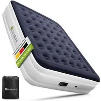 Juskys Luftmatratze Sapri L, Doppel-Luftbett, selbstaufblasend, wasserdicht, inkl. Pumpe, Tasche