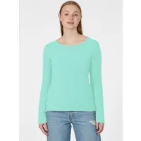 Ragwear Langarmshirt FLLORAH LONG GOTS Bestseller aus Single Jersey mit softem Finish und Knöpfen