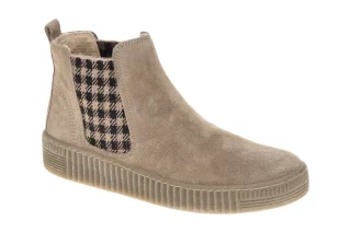 Gabor 8013.02.008 Damen Stiefeletten beige kiesel Keilabsatz - bequem & schick