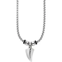 Bruno Banani Kette mit Anhänger Schmuck Geschenk Kette mit Anhänger in Haifischzahn-Optik