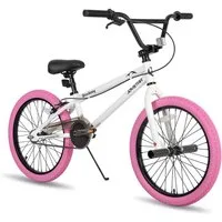 JOYSTAR Kinderfahrrad 20 Zoll BMX Fahrrad für Jungen Mädchen im Alter von 7-12 Jahren, Freestyle, Doppelbremsen, 2 pegs, Kettenschutz, Singlespeed
