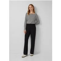 s.Oliver Chinos Hose Wide-Leg-Hose aus Struktur-Jersey