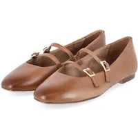 Tamaris Tamaris 1-22142-44-305 Damen Glattleder brown Ballerina