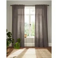 OTTO home Vorhang Elby 2 (1 St), Multifunktionsband, halbtransparent, Jacquard, basic, transparent, monochrom, bis 295 cm Länge