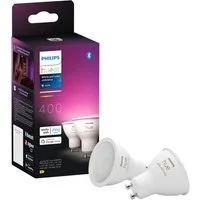 Philips Hue LED-Leuchtmittel White and Color Ambiance 400lm, GU10, 2 St., Farbwechsler