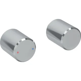 Geberit Set Drehgriffe für Geberit ONE WT-Armatur rundes Design, Wandmontage, 244162211 244162211