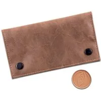 Coumo Tabakbeutel Tabakbeutel, Drehertasche Set, Tabaktasche + Hydrostone, schwarz braun