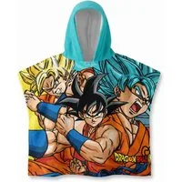 Dragon Ball Badeponcho DragonBall Z Kinder Jungen Mikrofaser Poncho Badeponcho, Polyester