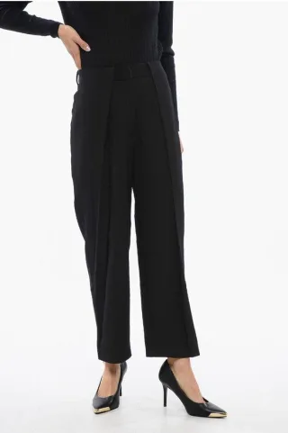 Tapered-Fit High-Waist-Hose in Schwarz