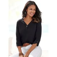 LASCANA Blusenshirt mit Knopfdetails Sommerblusenshirt aus luftiger Qualität mit Viskose