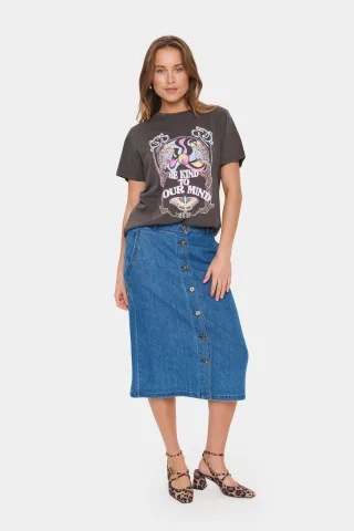 T-shirt Lockere Passform Raven multicolour