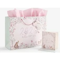 Next Geschenkpapier Geschenktüte und Karte, Baby Girl Born in 2026, (1St)