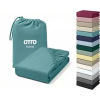 OTTO home Spannbettlaken Cremona, BASIC und PREMIUM Qualität, mit Elasthan, Baumwolle, Jersey (180 g/m), Gummizug: rundum, (1 Stück), bis 20 cm Höhe, Bettlaken ab Gr. 90x200 cm, Strapazierfähig