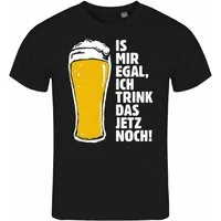 deinshirt Print-Shirt Herren T-Shirt Is mir egal ich trink das jetzt noch Funshirt mit Motiv