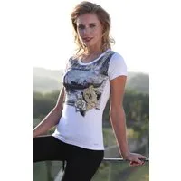 Passioni Print-Shirt mit Venedig-Gondel-Aufdruck