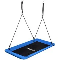 relaxdays Nestschaukel-Sitz Nestschaukel eckig 150 kg, blau