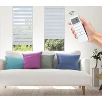 Elektrisches Rollo Aline - SMART HOME, Good Life, Lichtschutz, ohne Bohren, Klemmfix, mit Fernbedienung