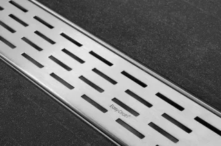 ESS Easy Drain Rost gebürstet Fixt - 1 100 cm einteiliges Rost, EDF1000 EDF1000