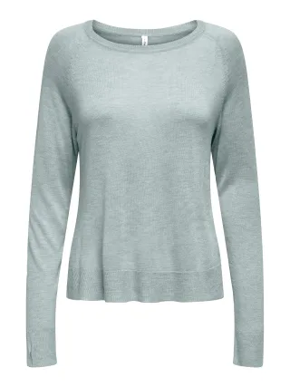 ONLY - ONLVIENNA LS O-NECK KNT gray mist - Gr. - XL