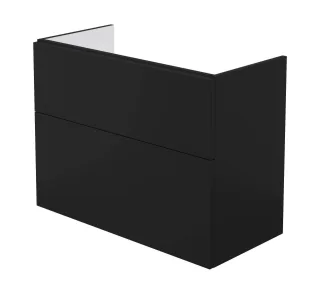 Neuesbad Waschbecken CABINET, ohne TOP, 800x385x600MM, Schwarz NB1DESTUNU811