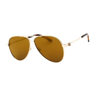 Off White - "Ruston L" Verspiegelt-Sonnenbrille für Herren/Damen Unisex, Metall (Gold)