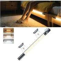 Quntis LED Unterbauleuchte LED Schrankleuchte 38/40 cm Unterschrankleuchte, Küchenunterbauleuchte, 2000 mAh Akku, 3 Farbtemperaturen, LED festintegriert, LED Leiste, Neutralweiß, Kaltweiß, Warmweiß, Schrankbeleuchtung, Unterbauleuchte, Unterbaulampe,