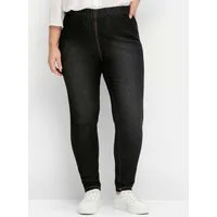 Sheego Bequeme Jeans Jeans-Leggings normal in individueller Waschung