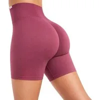 Smilodox Shorts Amaze Pro, Shaped Fit Push Up Booty Radlerhose V-Shape Seamless High Waist Hotpants Scrunch-Effekt Squatproof Gym Yoga Alltag