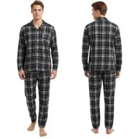 Rungassi Pyjama GIANVAGLIA Basic Herren Pyjama Schlafanzug 2502 Farbe: schwarz