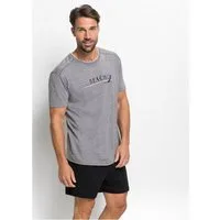 bonprix Shorty (Set, 2 tlg) bequeme Passform, aus Baumwolle und Viskose, mit Frontmotiv
