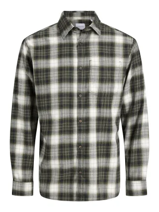 JACK&JONES - JJJAMES FLANNEL SHIRT L/S JNR Rosin - Gr. - 164