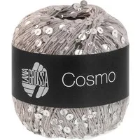 LANA GROSSA COSMO Häkelwolle, 260 m (Beilaufgarn aus Baumwolle mit großen und kleinen Pailletten), 100 g