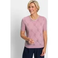 Witt Strickpullover Pullover Kurzarm Ajour, Jersey