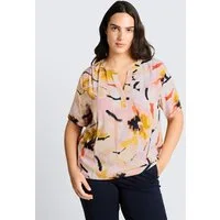 TOM TAILOR PLUS Kurzarmbluse Blusen & Shirts Plus Size - Bluse mit Muster