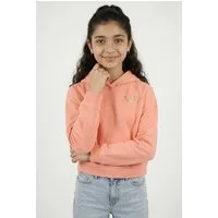 Name It Kapuzensweatshirt NKFKALI LS SH BOXY SWE WH BRU PS NOOS Baumwollmischung, regular fit