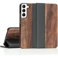 Nalia Smartphone-Hülle Samsung Galaxy S22 Plus 16,8 cm (6,6 Zoll), Echt Holz Klapp Hülle / Magnetverschluss / Standfunktion / Flip Case