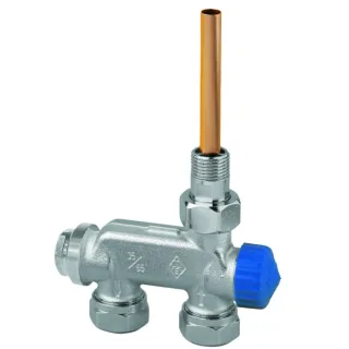Heimeier Ventil E-Z Zweirohr 387802000 Durchgang, DN 15, mit Tauchrohr