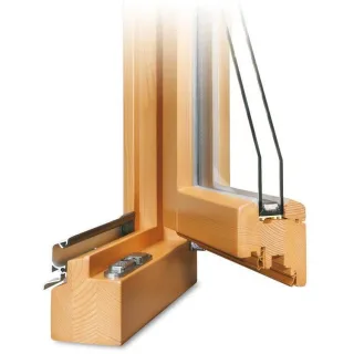 Holzfenster, Classic IV 68, Kiefer Hell 325, 510 x 510 cm, einteilig, festverglast, individuell konfigurieren
