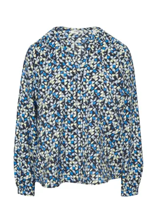 s.Oliver Red Label - Strukturierte Bluse aus Viskosemix blau - Gr. - 34