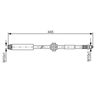 Bosch Bremsschlauch hinten Ford C-Max Focus