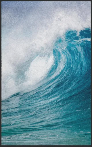 Fussmatte Welle 7183 | Größe: 60 cm x 90 cm