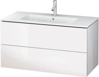 Duravit L-Cube Waschtischunterbau wandhängend Weiß Hochglanz 1020x481x550 mm - LC624202222 LC624202222