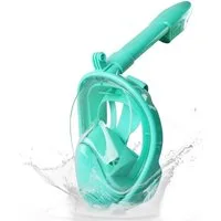 Athlix Taucherbrille Schnorchelmaske Anti-Leak Vollgesichts Unterwasser Maske, Kein Beschlagen, 180 Grad Weitwinkel Sicht, GoPro Halterung