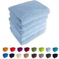 MatratzenL.A.B® Duschtücher 70x140 cm Rimini 500 g/m² Blauer Schwan®, 100% Baumwolle (Duschtücher), Badetücher, Frotee, 23 Farben, mit Aufhänger, einzeln verpackt