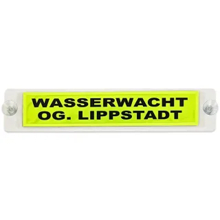 Reflexfix - 50x10cm - weiß mit Saugnapf und Flausch