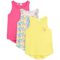 bonprix Shirttop (Packung, 3er) Packung mit 3 Shirttops, ärmellos, lockere Passform, aus Baumwolle