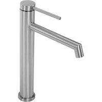 wohnwerk.idee Badarmatur Design-Waschtischarmatur Hoch aus Edelstahl, moderner Einhebelmischer