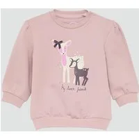 s.Oliver Sweatshirt Sweatshirt Kuscheliges Sweatshirt mit Glitzer-Art-Print