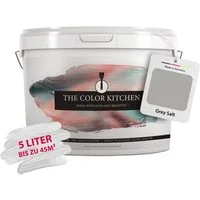 A.S. Création Wand- und Deckenfarbe Seidenmatt Innenfarbe THE COLOR KITCHEN, für Wohnzimmer Schlafzimmer Flur Küche, versch. Grautöne