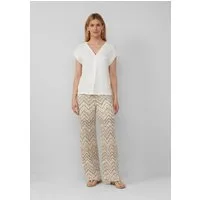 s.Oliver Chinos Hose Wide-Leg-Hose aus Strickjersey mit Futtershorts und Elastikbund